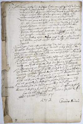 Bild Nr.1: 121-1371 Budaeus, Gerardus.: (Autographen)