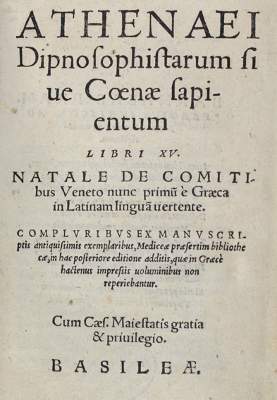 Bild Nr.1: 121-14 Athenaios (von Naukratis).: (Alte Drucke, Handschriften und Theologie)