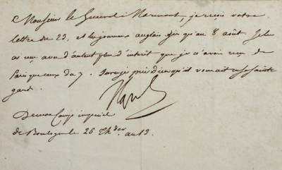 Bild Nr.1: 121-1402 Napoleon I. Bonaparte,: (Autographen)