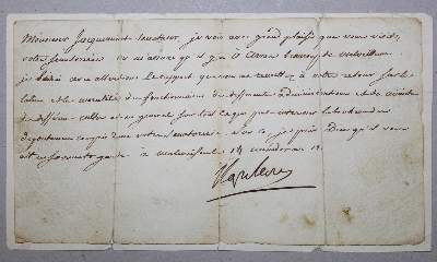 Bild Nr.10: 121-1402 Napoleon I. Bonaparte,: (Autographen)