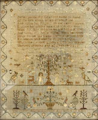 Bild Nr.2: 121-1430 Stickmustertücher 18.Jh.: (Varia, Handarbeiten u. Schneiderei)