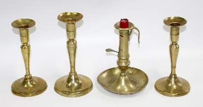Bild Nr.1: 121-1432 Messingleuchter Slg. 19.Jh.: (Varia, Kerzenleuchter)