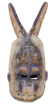 Bild Nr.1: 121-1486 Bini Hörnermaske: (Afrika, Sammlung Nerlich München)