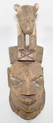 Bild Nr.2: 121-1496 Gelede Maske der Yoruba: (Afrika, Sammlung Nerlich München)