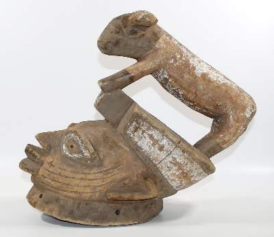 Bild Nr.3: 121-1496 Gelede Maske der Yoruba: (Afrika, Sammlung Nerlich München)