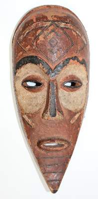 Bild Nr.1: 121-1517 Maske Bena Lulua: (Afrika, Sammlung Nerlich München)