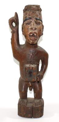 Bild Nr.1: 121-1528 Nkisi Nkondo Nagelfetisch D.R.Kongo: (Afrika, Sammlung Wolfgang Glöckler)