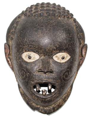 Bild Nr.1: 121-1538 Sehr alte Maske der Boki: (Afrika, Sammlung Nerlich München)