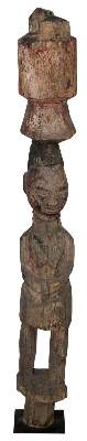 Bild Nr.1: 121-1541 Yoruba Nigeria Pfostenfigur: (Afrika, Sammlung Nerlich München)