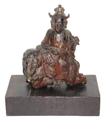 Bild Nr.1: 121-1550 Buddha auf Elefant sitzend.: (Asiatika)