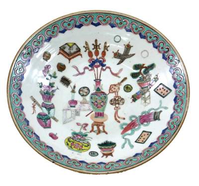 Bild Nr.10: 121-1559 China Platte: (Asiatika)