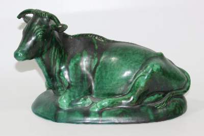 Bild Nr.5: 121-1595 Keramiken Akt u. Stier.: (Fayencen)