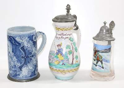 Bild Nr.1: 121-1597 Nürnberg Walzenkrug: (Fayencen)