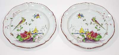 Bild Nr.1: 121-1598 Straßburg paar prächtige Teller: (Fayencen)