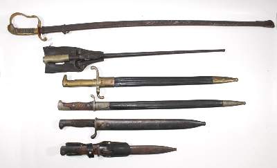 Bild Nr.1: 121-1618 Bajonette u. Degen.: (Militaria)