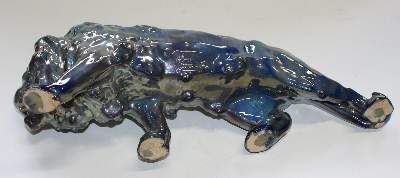 Bild Nr.4: 121-1648 Schreitender, brüllender Löwe.: (Porzellan u. Keramik, Fayencen, Löwe)