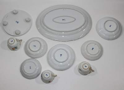 Bild Nr.3: 121-1667 Meissen 11 tlg. Slg.: (Porzellan u. Keramik, Meissen)