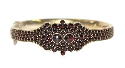 Bild Nr.1: 121-1687 Granatarmreif Klagenfurt.: (Schmuck, Armreifen)