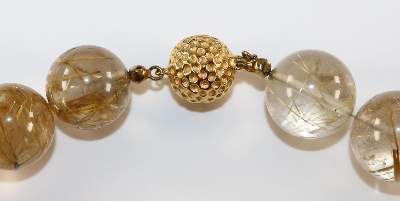 Bild Nr.3: 121-1690 Collier mit Rutilquarz: (Schmuck, Colliers)