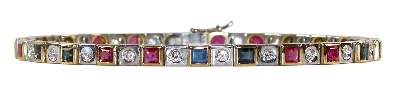 Bild Nr.1: 121-1698 Armreif 750 Gelb-/Weißgold: (Schmuck, DRC Pforzheim)