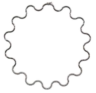 Bild Nr.1: 121-1699 Collier 585 Weissgold: (Schmuck, DRC Pforzheim)