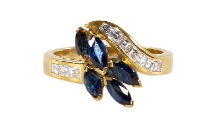 Bild Nr.1: 121-1701 Damenring 750 GG: (Schmuck, DRC Pforzheim)