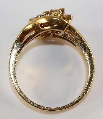 Bild Nr.2: 121-1702 Damenring 750 GG: (Schmuck, DRC Pforzheim)