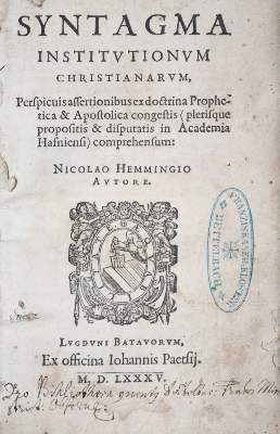 Bild Nr.1: 121-171 Hemmingsen,N. (Hemmingius).: (Alte Drucke, Handschriften und Theologie)