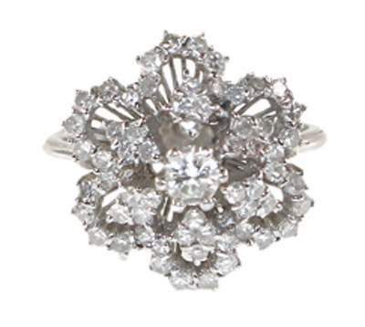 Bild Nr.1: 121-1730 Brillantring 750 WG.: (Schmuck, Ringe)