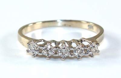 Bild Nr.1: 121-1736 Kleiner Brillantring Vorsteckring.: (Schmuck, Ringe)