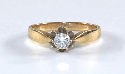 Bild Nr.1: 121-1738 Solitärring 585: (Schmuck, Ringe)