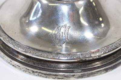 Bild Nr.2: 121-1751 Klinkosch Wien Paar Tafelleuchter: (Silber)