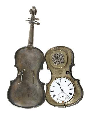 Bild Nr.1: 121-1849 Violinuhr Russland: (Uhren)