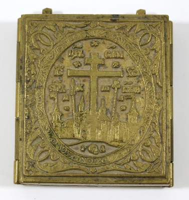 Bild Nr.2: 121-1858 Tryptichon Deésis: (Volkskunst, Ikonen)