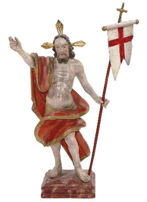 Bild Nr.1: 121-1862 Auferstehungschristus.: (Volkskunst, Religiöse Volkskunst)