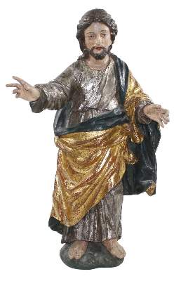 Bild Nr.1: 121-1871 Segnender Christus: (Volkskunst, Religiöse Volkskunst)