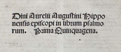Bild Nr.1: 121-188 Augustinus,A.: (Inkunabeln)