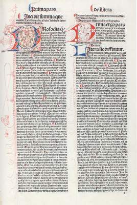 Bild Nr.1: 121-189 Johannes Balbus de Janua.: (Inkunabeln)