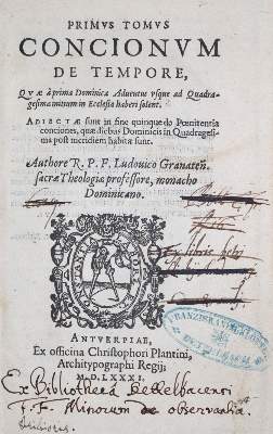 Bild Nr.1: 121-209 Luis de Granada.: (Alte Drucke, Handschriften und Theologie)