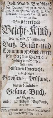 Bild Nr.1: 121-21 Beyschlag,J.B.: (Alte Drucke, Handschriften und Theologie)