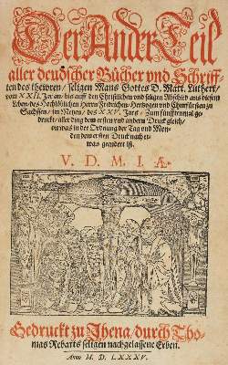 Bild Nr.1: 121-212 Luther,M.: (Alte Drucke, Handschriften und Theologie)