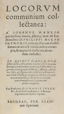 Bild Nr.2: 121-215 Manlius, J.: (Alte Drucke, Handschriften und Theologie)