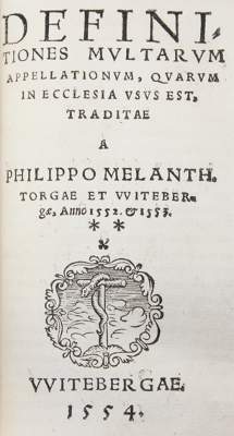 Bild Nr.1: 121-218 Melanchthon,P.: (Alte Drucke, Handschriften und Theologie)