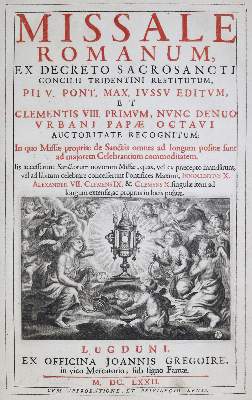 Bild Nr.1: 121-223 Missale Romanum: (Alte Drucke, Handschriften und Theologie)
