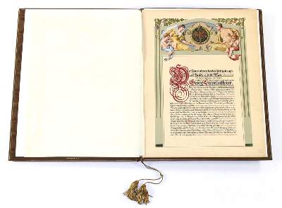 Bild Nr.2: 121-2269 Ehrenurkunde: (Ausland, Österreich, Wien)