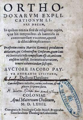 Bild Nr.1: 121-235 Paiva de Andrade,D. de.: (Alte Drucke, Handschriften und Theologie)
