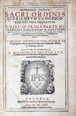 Bild Nr.1: 121-238 Pennotto,G.: (Alte Drucke, Handschriften und Theologie)