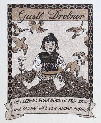 Bild Nr.1: 121-2555 Ade, Mathilde: (Künstlergraphik, Exlibris)
