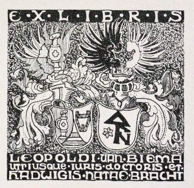 Bild Nr.1: 121-2560 Exlibris.: (Künstlergraphik, Exlibris, Heraldik)