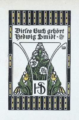 Bild Nr.1: 121-2562 Exlibris.: (Künstlergraphik, Exlibris, Jugendstil)